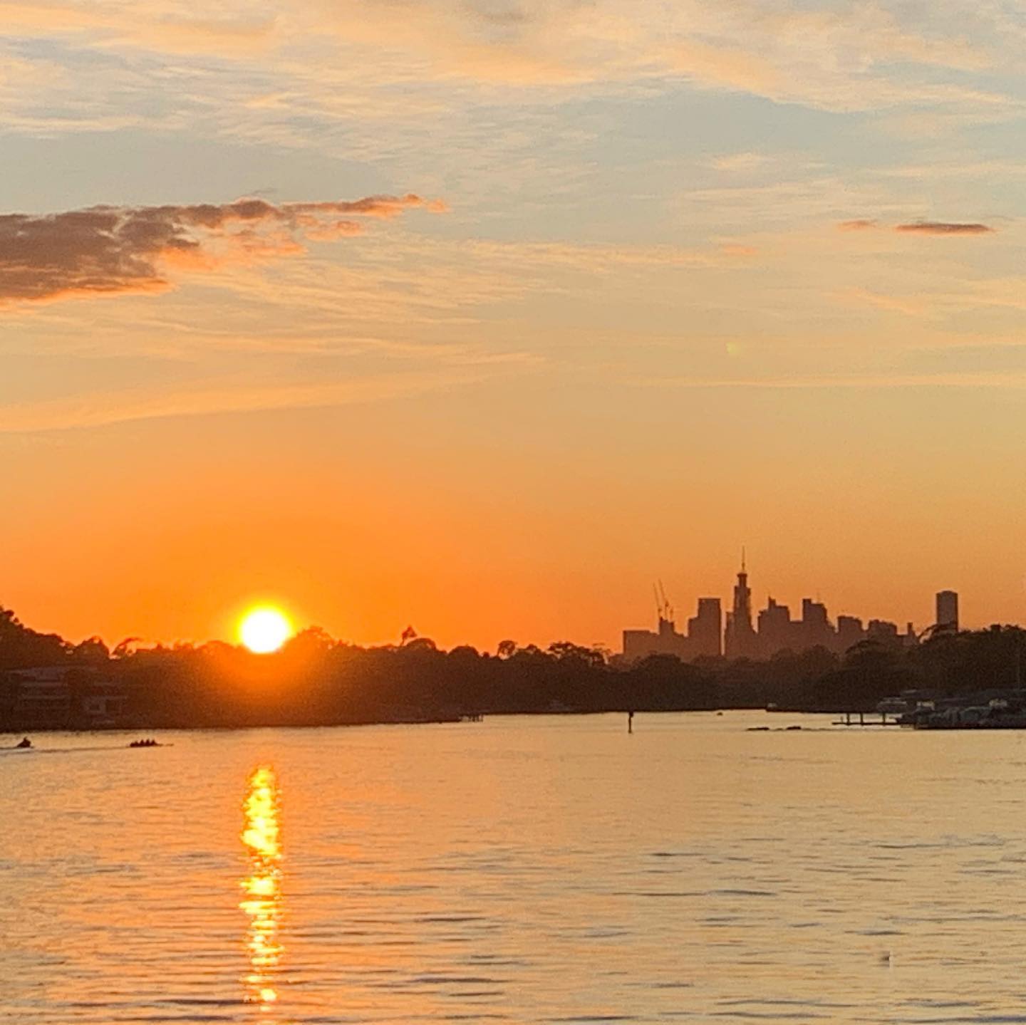 Sunrise commute in Sydney